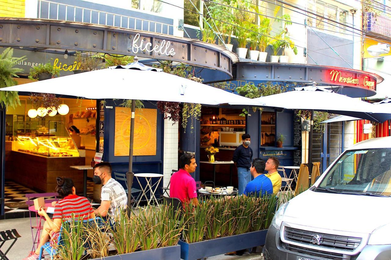 Experience México City Condesa, Central Location, Rooftop Terrace, Coworking, Amazing Artistic Place Esterno foto